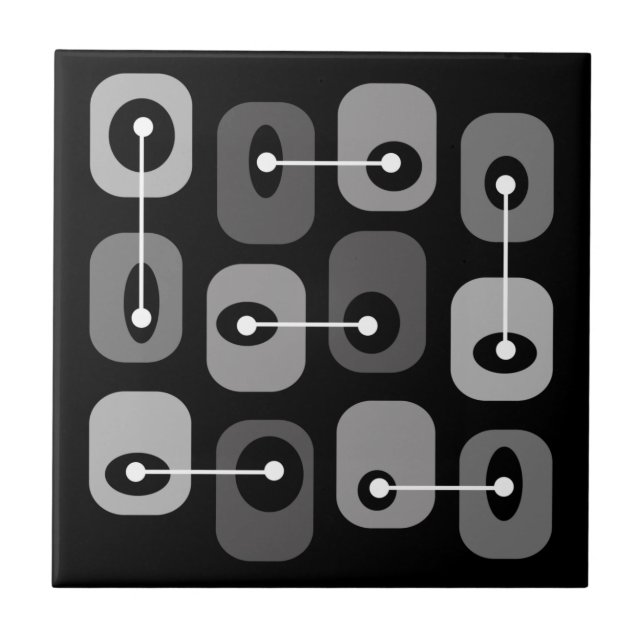 Abstract Squishy Cubes Black Silver (Frente)