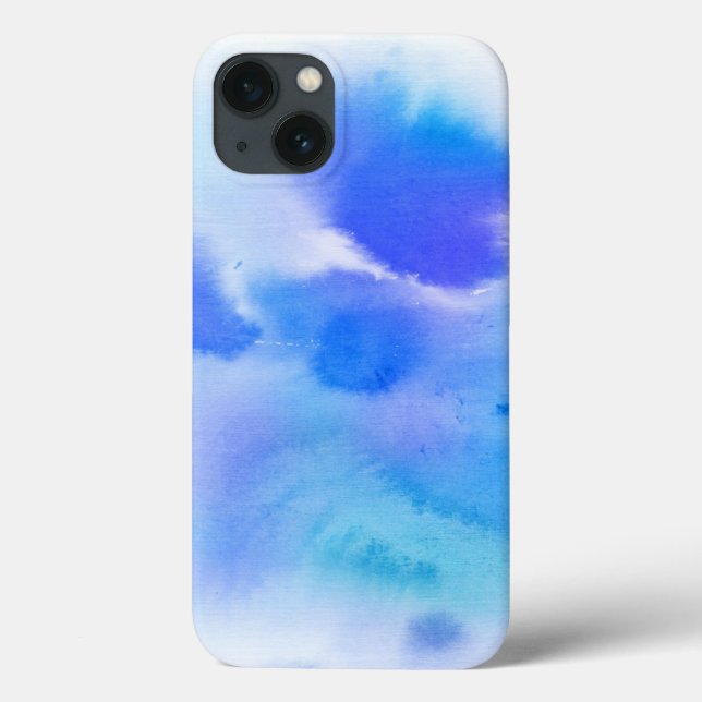 Abstract watercolor hand painted background. (Verso)
