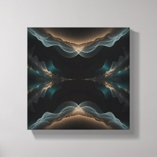 Abstract Wave Energy Canvas Art