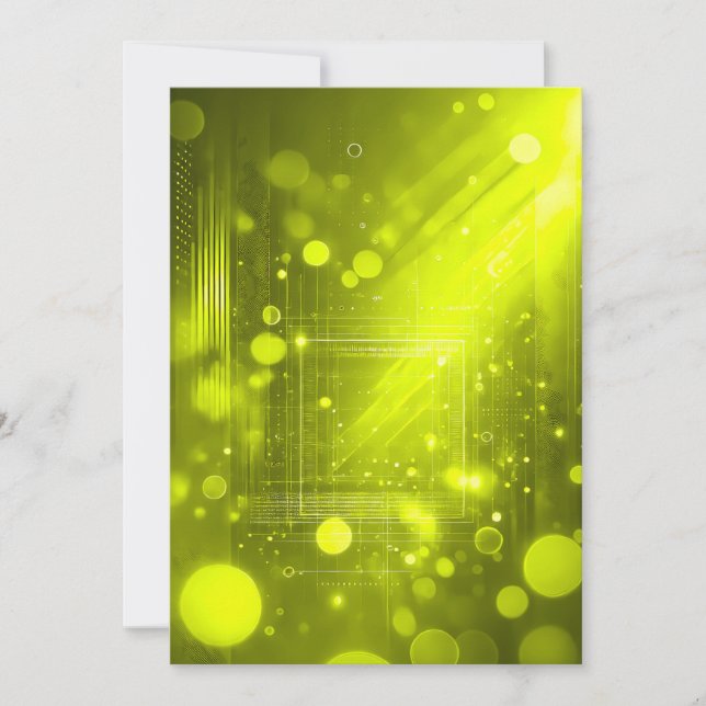 Abstract yellow lights and shapes (Frente)