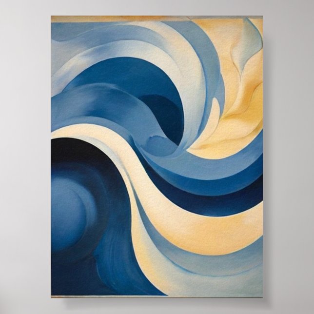 Abstraction Blue by Georgia O'Keeffe Poster Wall a (Frente)
