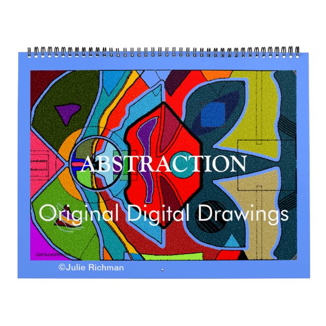 ABSTRACTION Calendário de Desenhos Digitais Origin (Capa)