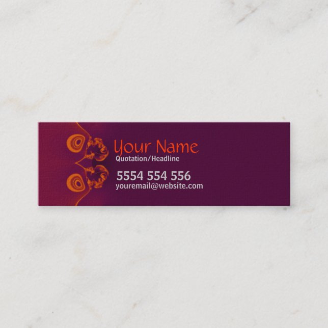 Abstractori mini Cartão de visita (Frente)