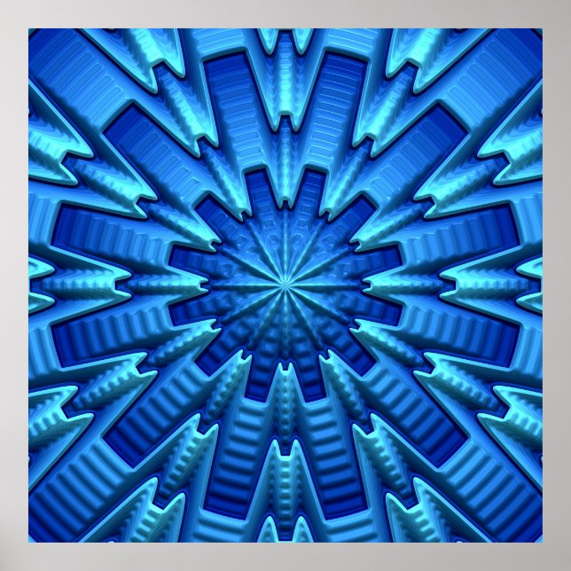 abstrato 3D Art 1A Poster (Frente)