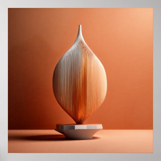 Abstrato 3D arte minimalista para Poster de parede