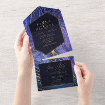 Abstrato Agate Wedding Midnight ID827