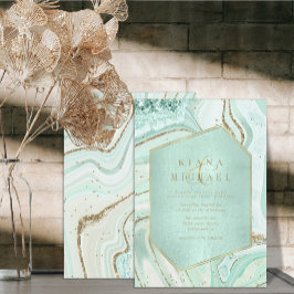 Abstrato Agate Wedding Mint ID827