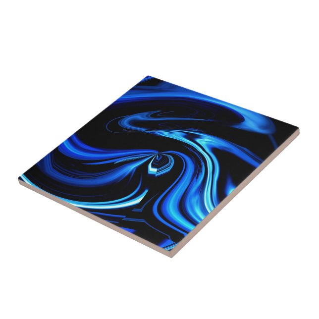 Abstrato alimentando a baleia azul (Lateral)