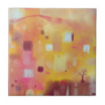 Abstrato Amarelo Moderno<br><div class="desc">Uma pintura moderna de aquarela abstrato moderna contemporânea em cores quentes. Chorre amarelo,  rosa,  laranja e creme. Arte original de Nic Squirrell.</div>