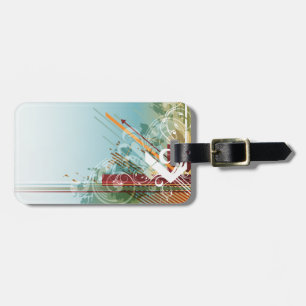 Abstrato Art 28.º Opções de Etiquetas de Bagagem