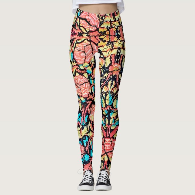 Abstrato Art 802 Leggings (Frente)