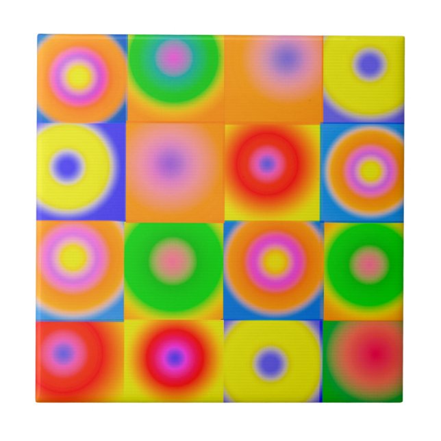 Abstrato Art Bold Amarelo Amarelo Azul (Frente)