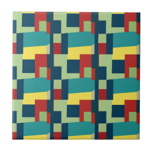 Abstrato Art Colorida Geométrica Moderna