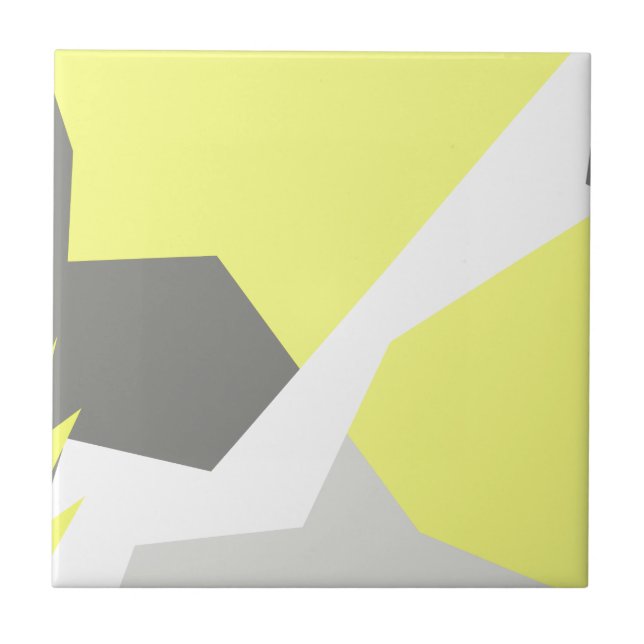 Abstrato Art Energy Yellow Cinza (Frente)