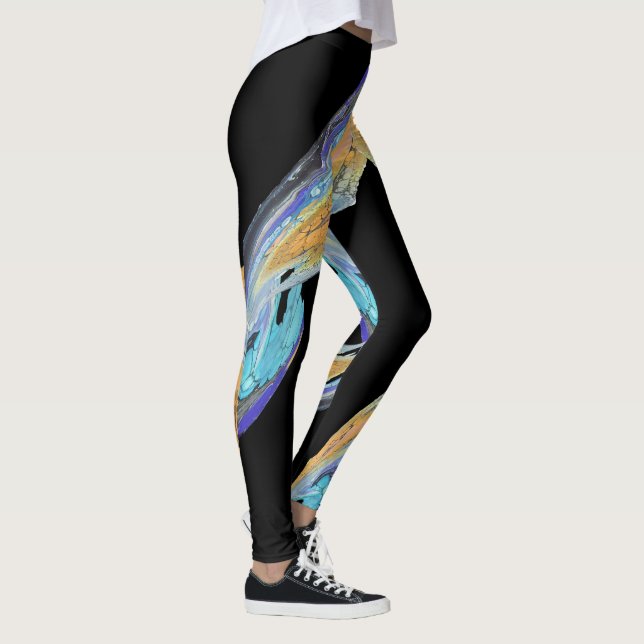 Abstrato Art faz leggings únicas (Direita)