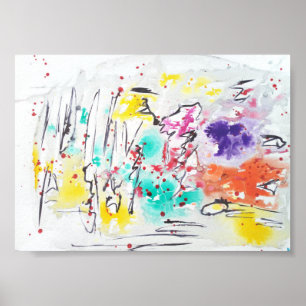 Abstrato Art Matte value Poster