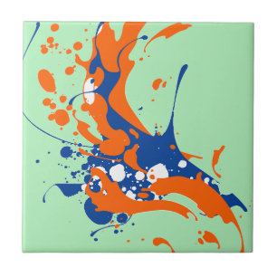 Abstrato Art Mint Green Moderna Pintura de Arte