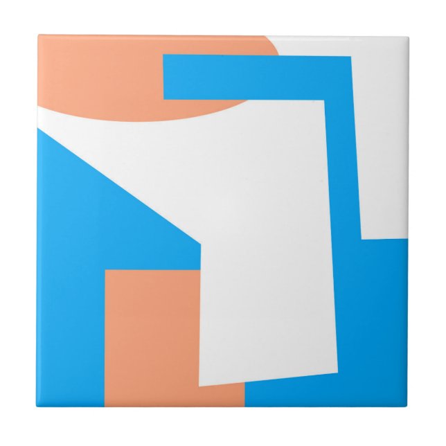 Abstrato Art Pastel Lavanda Azul (Frente)