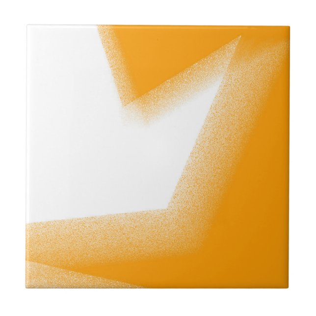 Abstrato Art Pastel Orange White (Frente)