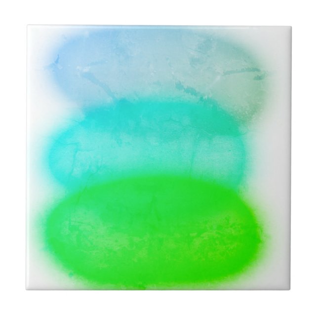 Abstrato Art Pastel Turquoise Cores (Frente)