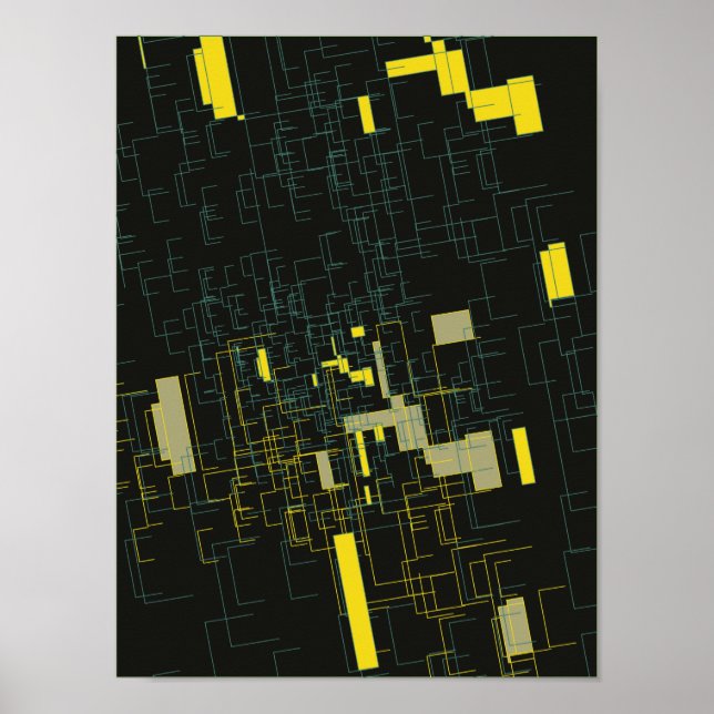 Abstrato Art Poster 'C' (Frente)