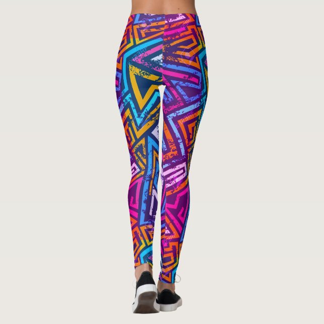 Abstrato Art - Streetart Leggings - Arte Geométric (Verso)