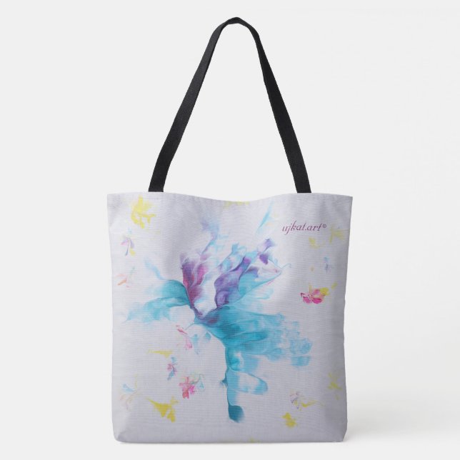 Abstrato Art Tote Bag (Verso)