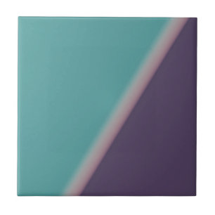 Abstrato Art Turquesa Roxo