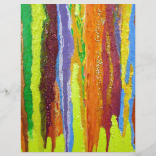 Abstrato Arte arco-íris listra pingar tinta