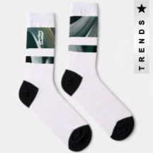 Abstrato-Arte Negra -Tendência do Unisex Meias Ver