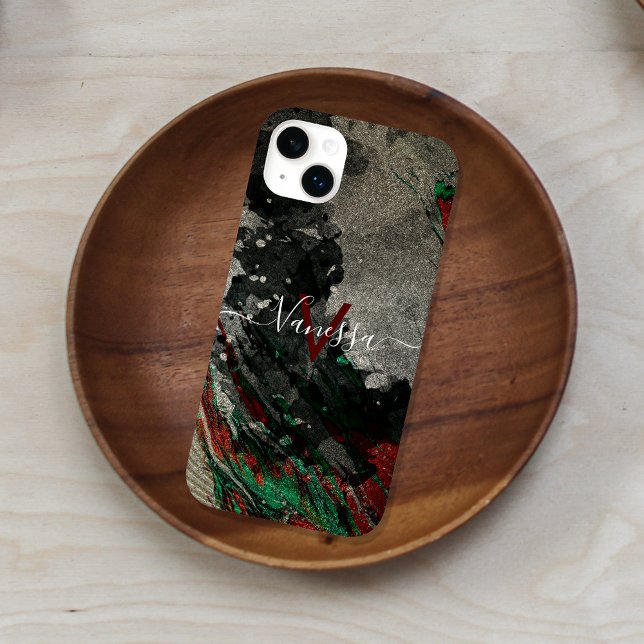 Abstrato Artística Moderna, Glam Faux Dourada Glit (Criador carregado)