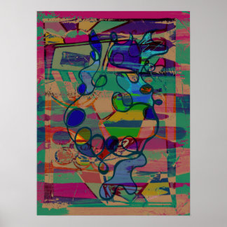 "Abstrato Atraente" versão alternativa de pôster d