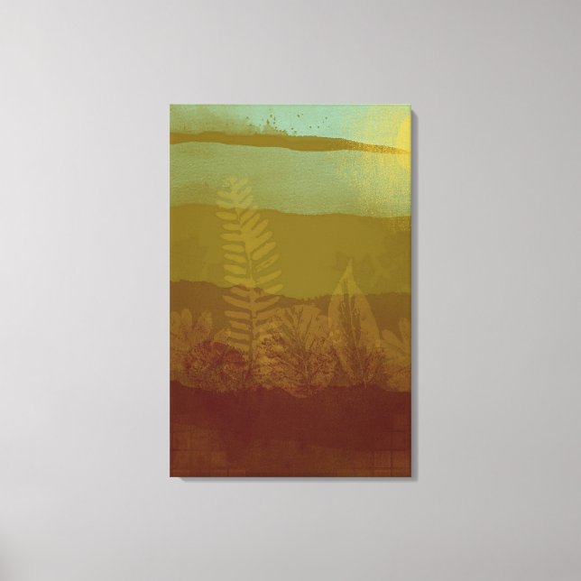 Abstrato Autumn Landscape Canvas (Frente)