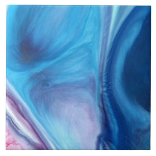 Abstrato Azul Agate Marble