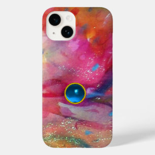 ABSTRATO Azul-apphire-Gemstone FUCHSIA PINK