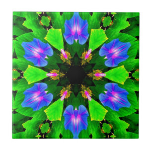 abstrato azul celestial sobre azulejo verde