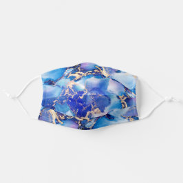 Abstrato Azul Dourado