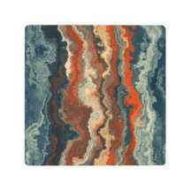 Abstrato Azul e ferrugem