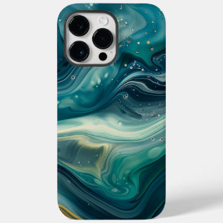 Abstrato Azul e Verde Aquático