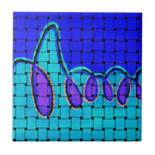 Abstrato azul francês com textura tecida