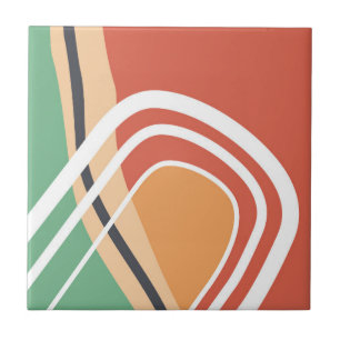 Abstrato bauhaus forma retro trabalho de arte