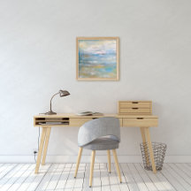 Abstrato Beach Coastal Painting Art Impressão