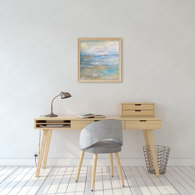 Abstrato Beach Coastal Painting Art Impressão (Criador carregado)