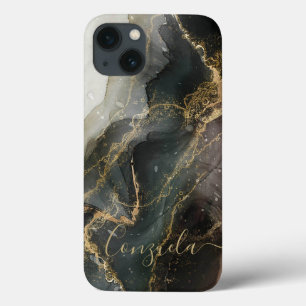 Abstrato Black Dourado Marble