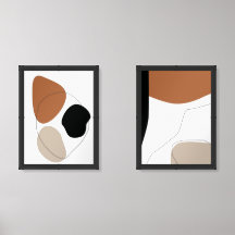 Abstrato Boho - Formas de Tom da Terra Imprimíveis