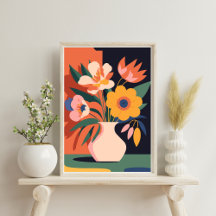 Abstrato Botânica moderna - Poster de ventoinha