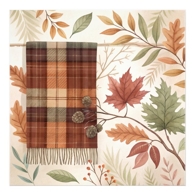 Abstrato Botânico de Foto Alargamento (Frente)