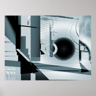 Abstrato Boulevard Fractal Impressão