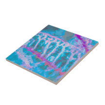 Abstrato Branco Cor Azul-Rosa Moderna