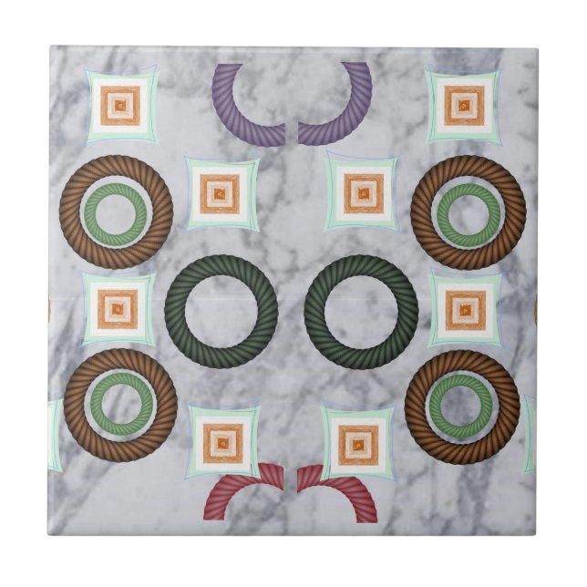 Abstrato branco de Azulejo cerâmico (Frente)